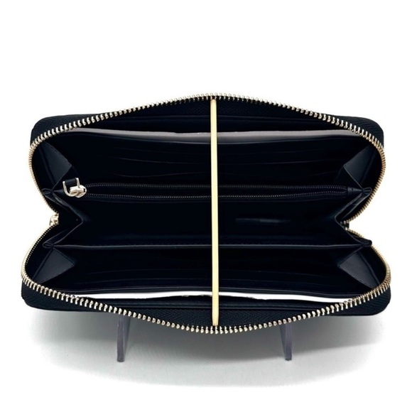 Kate Spade Leila Large Continental Wallet Black/ Gold (NWT) main image 5